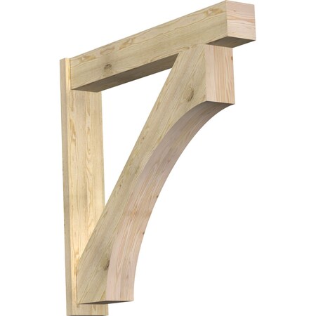 Ekena Millwork Westlake Block Rough Sawn Outlooker, Douglas Fir, 8"W x 48"D x 48"H OUT08X48X48WTL05RDF